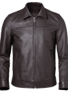 mens captain brown leather jacket