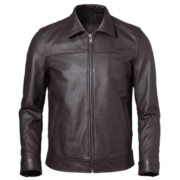 mens captain brown leather jacket
